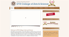 Desktop Screenshot of dvsdegreecollege.org